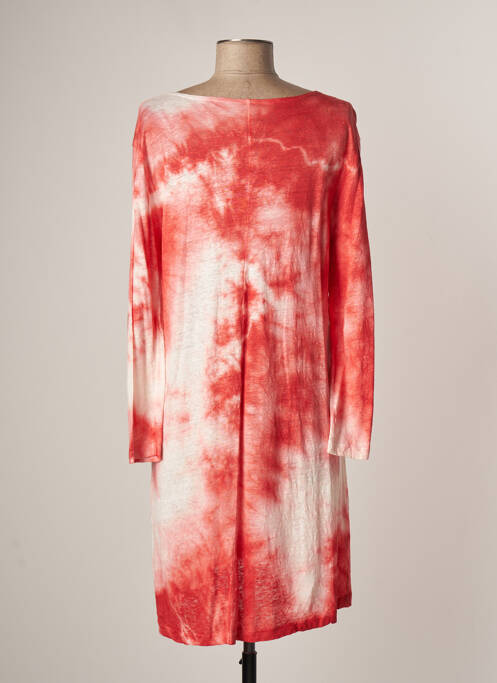 Robe mi-longue rouge LAUREN VIDAL pour femme