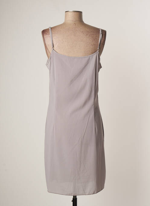 Robe mi-longue violet LAUREN VIDAL pour femme