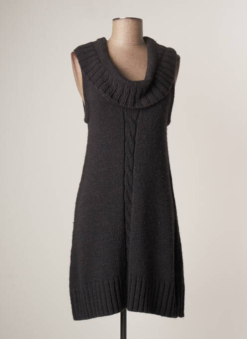 Robe pull gris LAUREN VIDAL pour femme