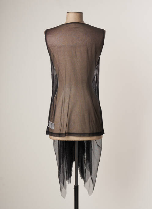 Tunique sans manche noir LAUREN VIDAL pour femme