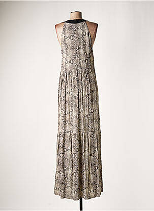 Robe longue sans manche sans manche beige LAUREN VIDAL femme