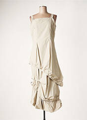 Robe longue beige LAUREN VIDAL pour femme seconde vue