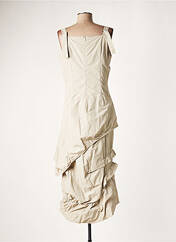 Robe longue beige LAUREN VIDAL pour femme seconde vue