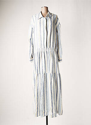Robe longue bleu LAUREN VIDAL pour femme