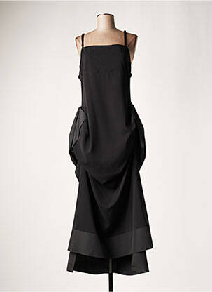 Robe longue noir LAUREN VIDAL pour femme