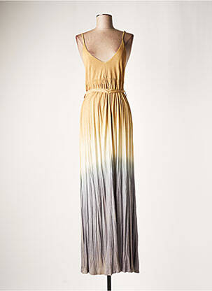 Robe longue vert LAUREN VIDAL pour femme