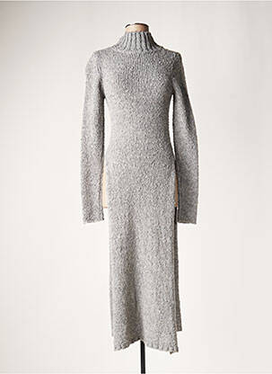Robe pull gris LAUREN VIDAL pour femme