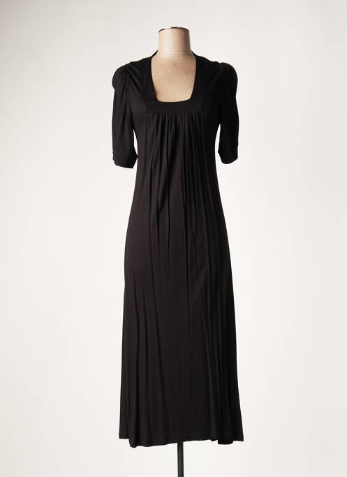 Robe longue noir LAUREN VIDAL pour femme