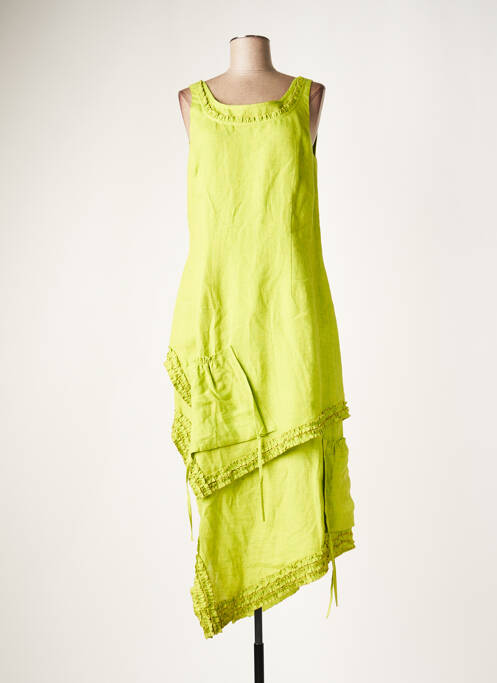 Robe longue vert LAUREN VIDAL pour femme