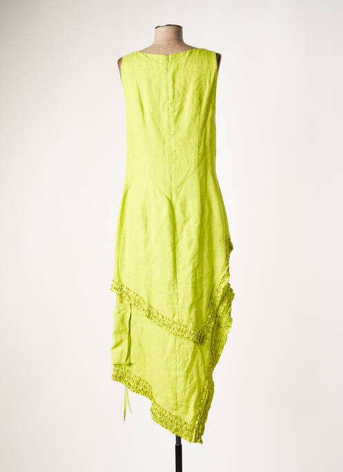 Robe longue vert LAUREN VIDAL pour femme