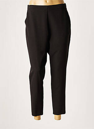 Pantalon 7/8 taille élastique taille normale noir LAUREN VIDAL femme