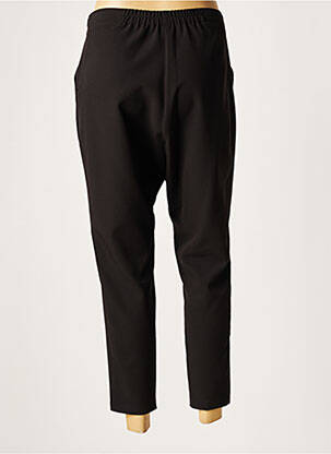 Pantalon 7/8 taille élastique taille normale noir LAUREN VIDAL femme