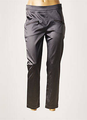 Pantalon 7/8 stretch taille normale gris LAUREN VIDAL femme