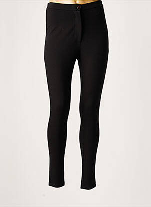 Pantalon slim taille normale taille normale noir LAUREN VIDAL femme