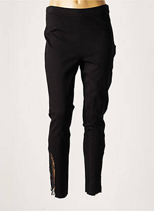 Pantalon slim taille normale taille normale noir LAUREN VIDAL femme