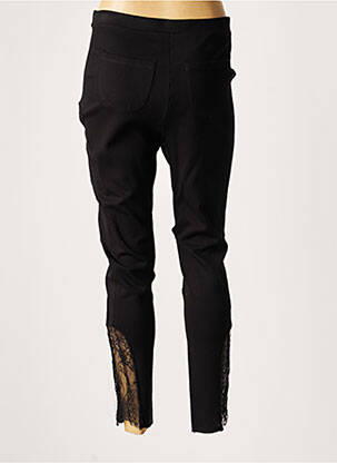 Pantalon slim taille normale taille normale noir LAUREN VIDAL femme