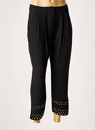 Pantacourt coupe droite taille normale noir LAUREN VIDAL femme
