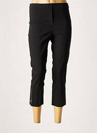 Pantalon slim taille normale taille normale noir LAUREN VIDAL femme
