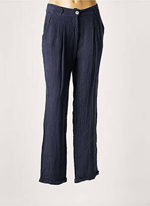 Pantalon chino bleu LAUREN VIDAL pour femme