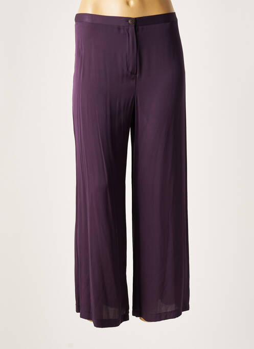 Pantalon large violet LAUREN VIDAL pour femme