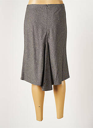 Jupe mi-longue taille normale gris LAUREN VIDAL femme