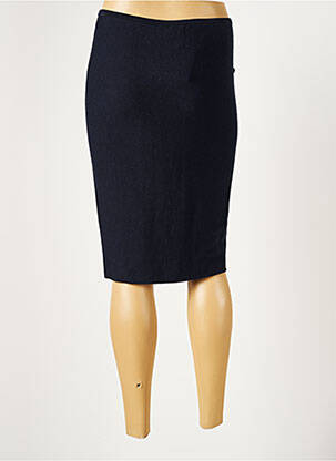 Jupe mi-longue stretch bleu LAUREN VIDAL femme