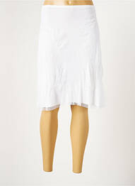 Jupe mi-longue taille normale blanc LAUREN VIDAL femme