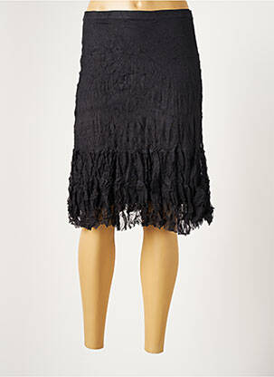 Jupe mi-longue taille normale gris LAUREN VIDAL femme