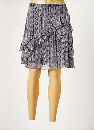 Jupe courte doublure gris LAUREN VIDAL femme