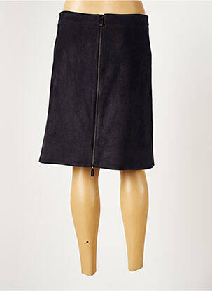 Jupe mi-longue coupe droite noir LAUREN VIDAL femme