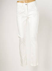 Jeans coupe slim blanc LAUREN VIDAL pour femme seconde vue