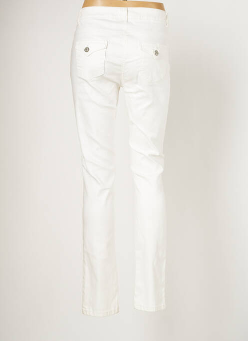 Jeans coupe slim blanc LAUREN VIDAL pour femme