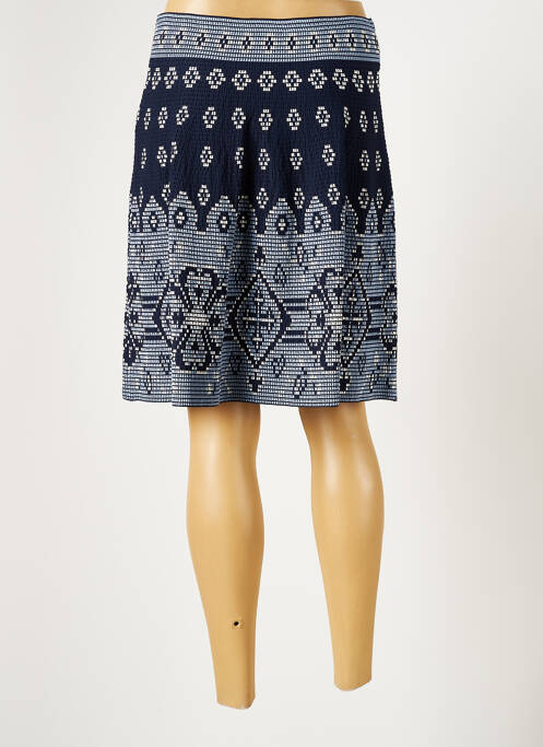 Jupe mi-longue bleu LAUREN VIDAL pour femme