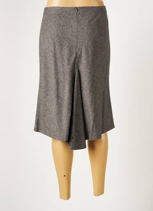 Jupe mi-longue gris LAUREN VIDAL pour femme