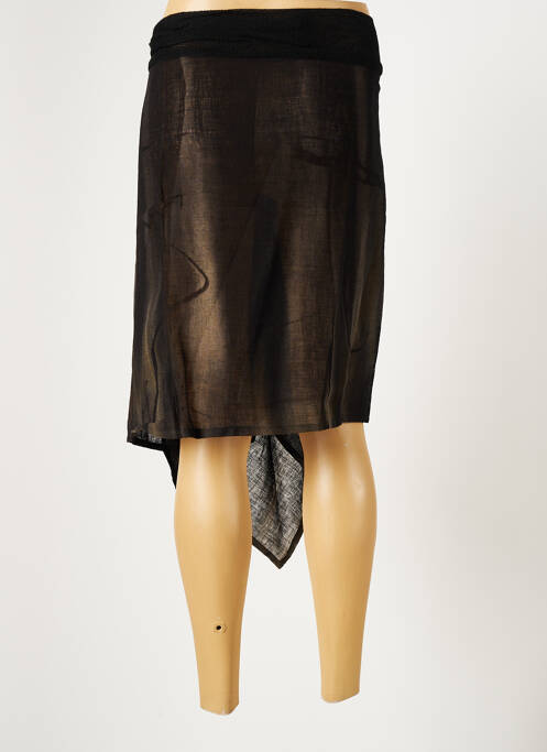 Jupe mi-longue marron LAUREN VIDAL pour femme