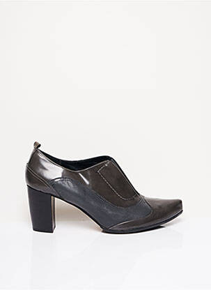 Bottines/boots matière lisse talon de 7 à 9cm gris BL femme