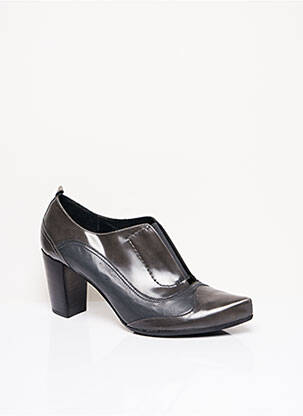 Bottines/boots matière lisse talon de 7 à 9cm gris BL femme