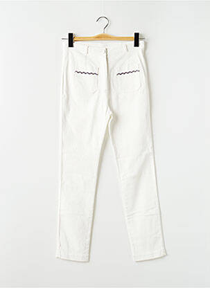 Pantalon 7/8 blanc LA PETITE FRANCAISE pour femme