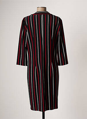 Robe mi-longue manches longues manches longues noir FRANK LYMAN femme