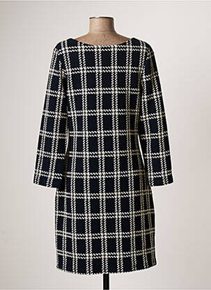 Robe mi-longue manches longues manches longues bleu K-DESIGN femme