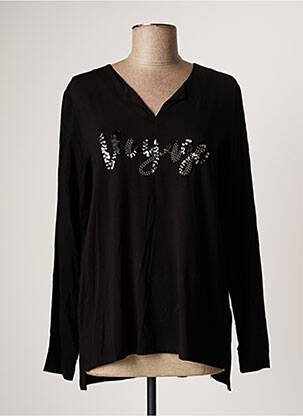 T-shirt manches longues manches longues noir TUZZI femme