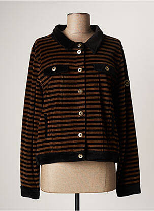 Veste casual coupe droite marron ANANKE femme