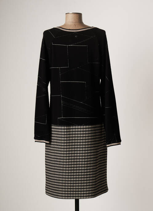 Robe mi-longue noir FRED SABATIER pour femme