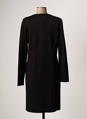 Robe mi-longue manches longues manches longues noir PICADILLY femme