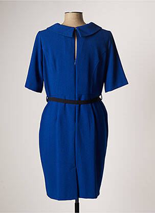 Robe mi-longue manches 3/4 manches 3/4 bleu MICHAELA LOUISA femme