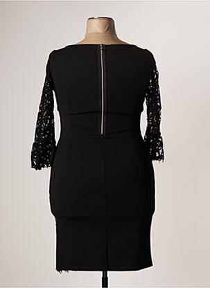 Robe mi-longue manches 3/4 manches 3/4 noir RINASCIMENTO femme