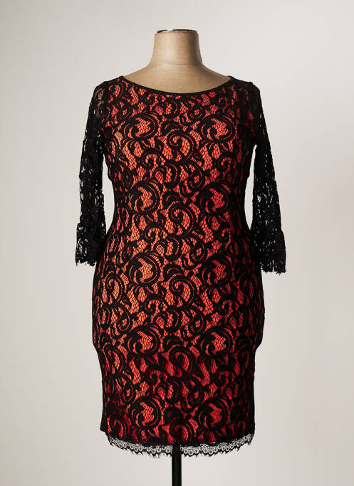 Robe mi-longue manches 3/4 manches 3/4 noir RINASCIMENTO femme