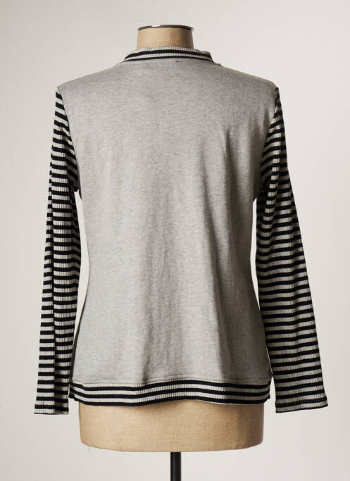 Veste casual gris POUPEE CHIC pour femme