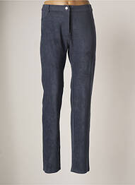 Pantalon droit stretch taille normale bleu LESLIE femme