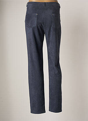 Pantalon droit stretch taille normale bleu LESLIE femme